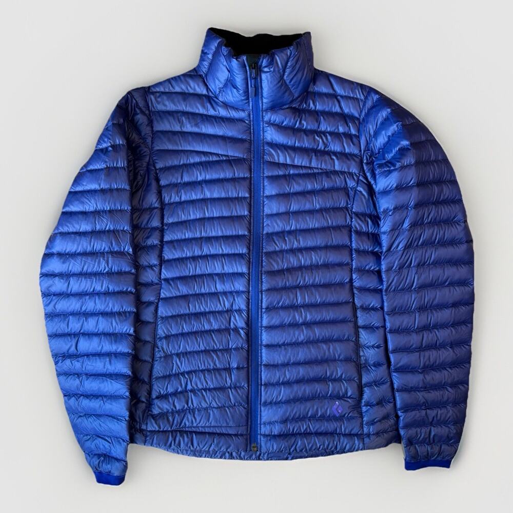 Black Diamond Hot Forge Jacket Women's Small Purple Blue Down Insulated Winter